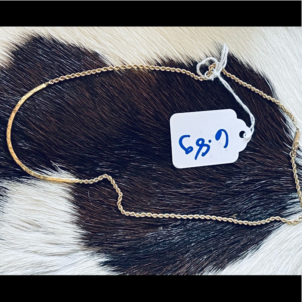 14k Real Solid Gold Necklace